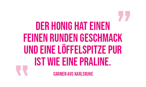 Kundenzitate_CarmenAusKarlsruhe_Bienenkönig Niederrhein