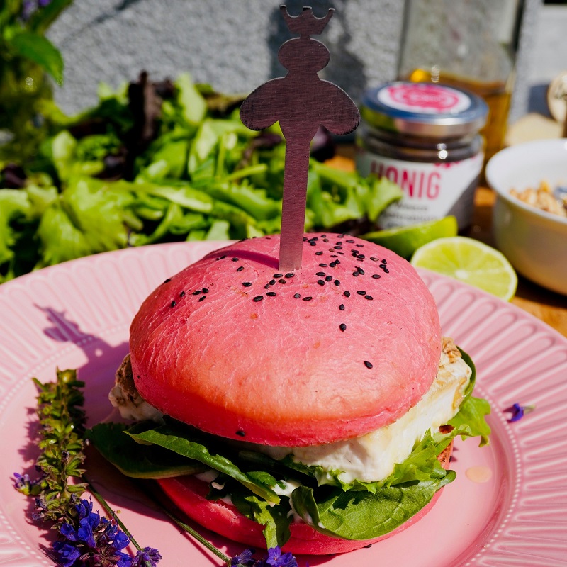 Vegetarischer Bienenkönig-Burger Bienenkönig Niederrhein (2)